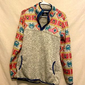 Simply Southern Medium Coastal Pullover EUC